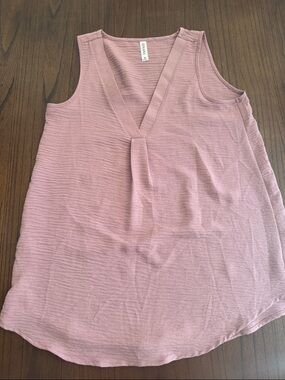 Zenana Dusty Rose V-Neck Sleeveless Camisole